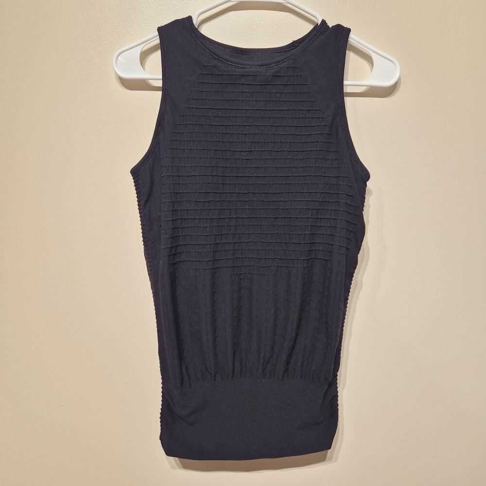Derek Lam 10C Athleta Union Seamless Tank Large Black Grip Athletic Athleisure